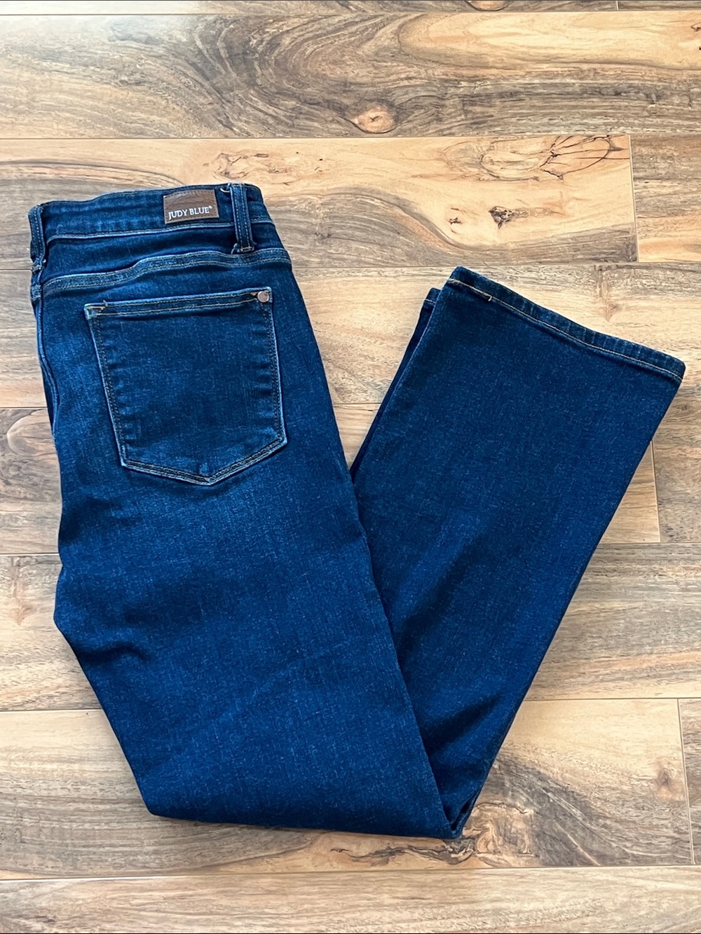 Judy Blue Dark Wash Bootcut Stretch Jeans Short Inseam Denim Womens 11/30
